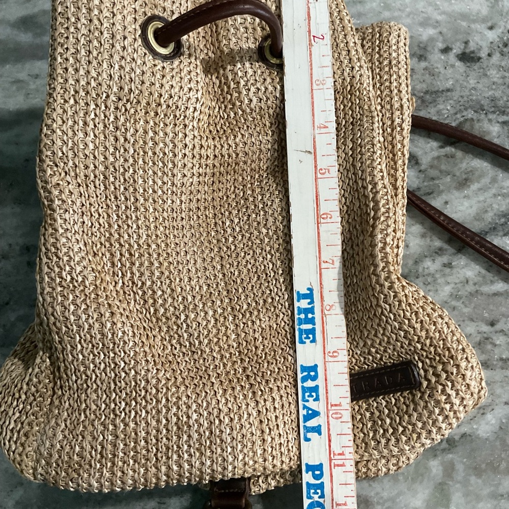 Strada tan woven backpack - Picture 10 of 11